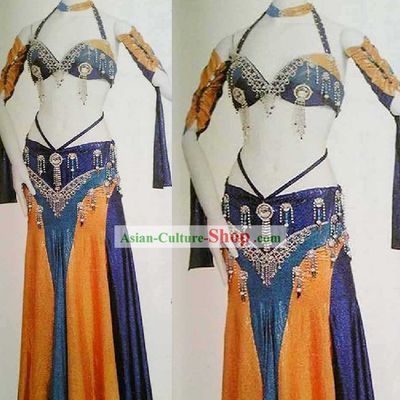 Top Belly Dance Performance Costume Complete Set for Women