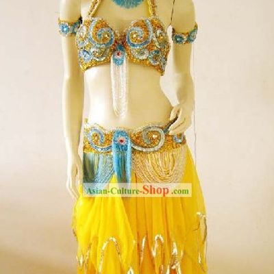 International Competition Belly Dance Costumes Complete Set for Women