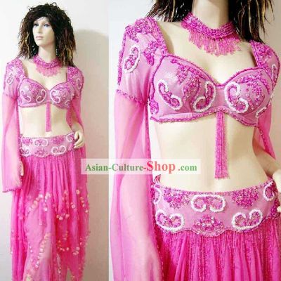 Professional Dancer Belly Dance Costumes Complete Set