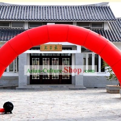 Happy Celebration Red Inflatable Arches