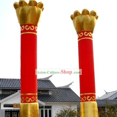 Large 315 Inches Red Infatable Torch