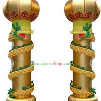 Traditional Large Chinese Inflatable Dragon Lanterns