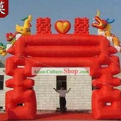 Chinese Wedding Inflatable Xi Dragon Phoenix