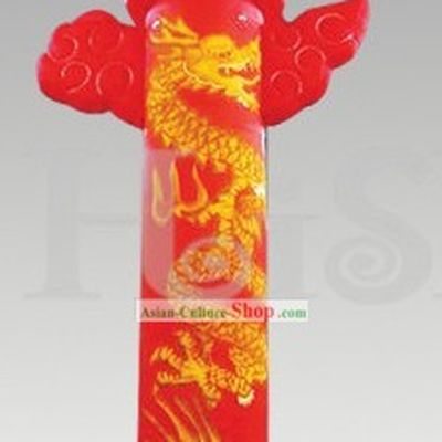 Traditional Large Chinese Inflatable Dragon Cloud Pillar