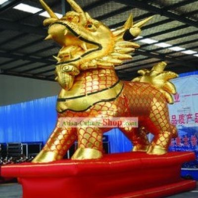 Traditional Large Inflatable Golden Kylin