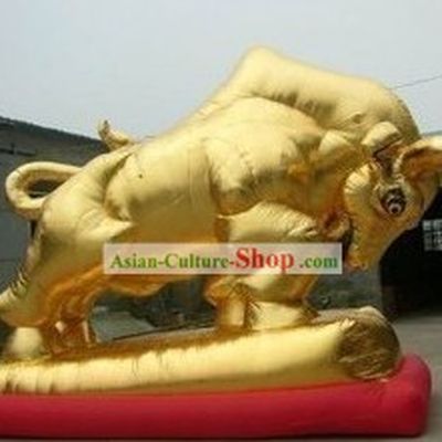 Large Inflatable Golden Ox
