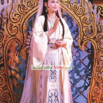 Ancient Chinese Guan Yin Costumes Complete Set