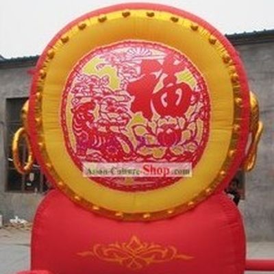 Traditional Large Chinese Inflatable Red Drum