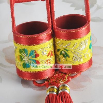 Traditional Chinese Wedding Sugar Bucket 100 Pieces Set