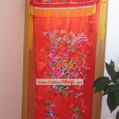 Tradiitonal Chinese Wedding Embroidered Portiere Complete Set