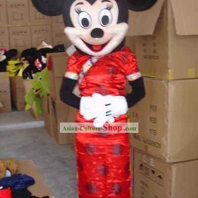 Chinese Female Mickey Mascot Costumes Complete Set