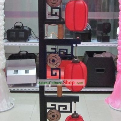 Chinese Wedding Red Palace Lanterns Three Pieces Set