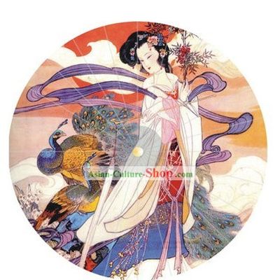 Hand Painted Chinese Ancient Beauty Umbrella