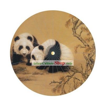 Hand Painted Chinese Panada Umbrella