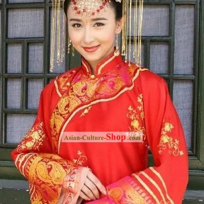 Traditional Chinese Wedding Phoenix Crown Set