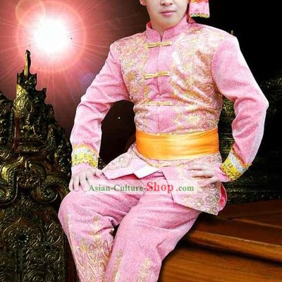 Traditional Thailand Men Clothing Set