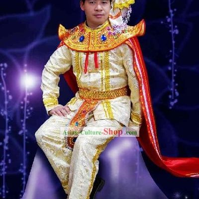 Thailand Prince Clothing and Hat Set