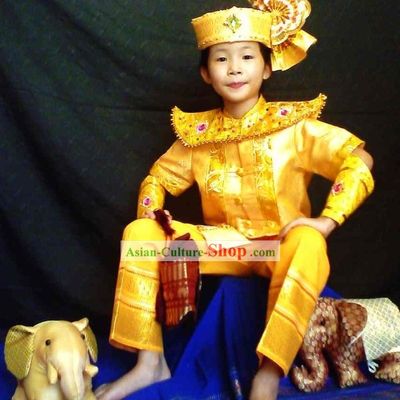 Traditional Thailand Prince Clothing for Children
