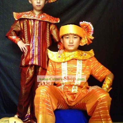 Traditional Thailand Prince Clothing for Children