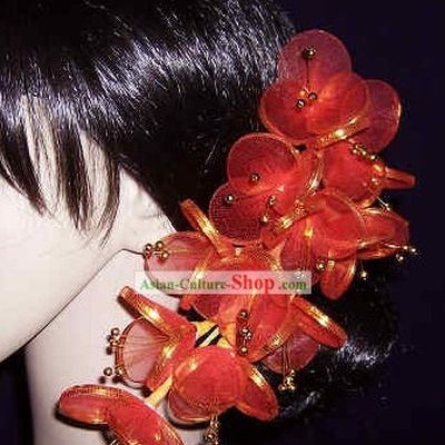Thailand Red Hair Decoration Flower for Women