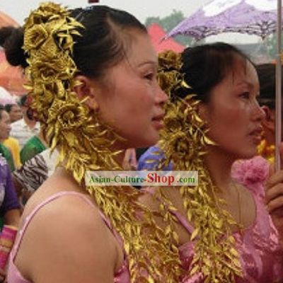 Traditional Thailand Long Flower Hair Accessories for Women