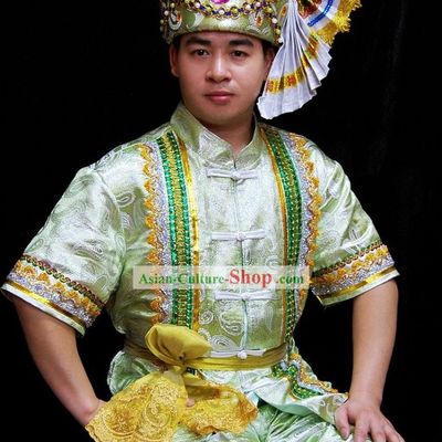 Traditional Thailand Palace Dress Set for Men