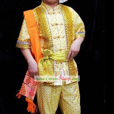 Traditional Thailand Ceremony Dress Set for Men