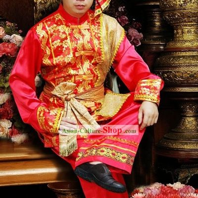Traditional Thailand Wedding Dress for Bridegroom