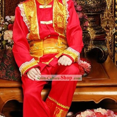 Traditional Thailand Wedding Dress for Bridegroom