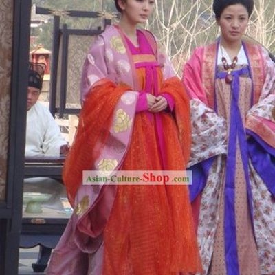 China Tang Dynasty Princess Clothing Complete Set
