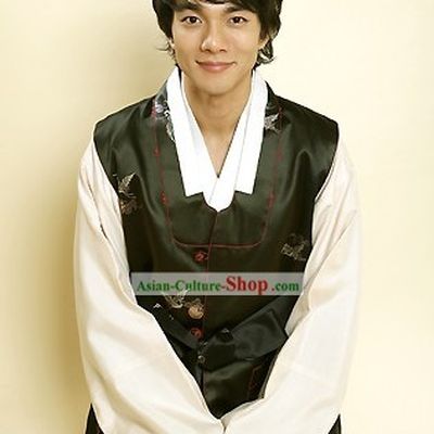 Traditional Korean Hanbok Coat Set for Men