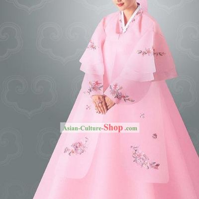 Traditional Korean Wedding Hanbok Set for Bride