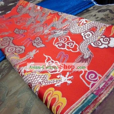 Chinese Dragon Brocade Fabric