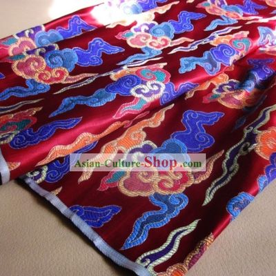 Traditional Chinese Lucky Cloud Brocade Fabric
