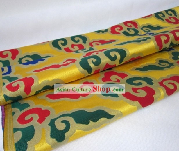 Traditional Chinese Lucky Cloud Brocade Fabric