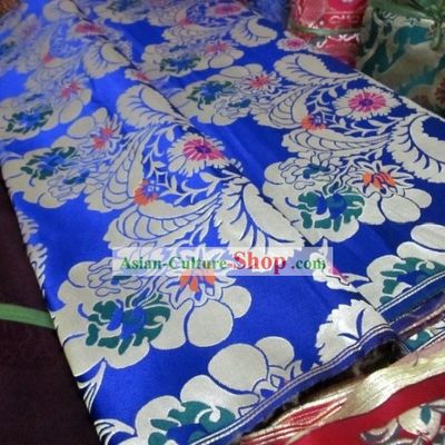 Traditional Chinese Flower Brocade Fabric