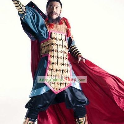 Chinese Ancient General Costume and Hat for Men
