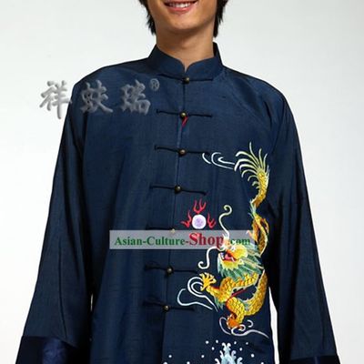 Rui Fu Xiang Silk Dragon Tang Suit for Men