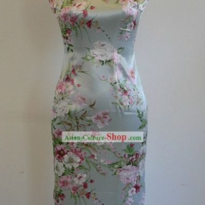 Rui Fu Xiang Silk Peony Qipao for Women
