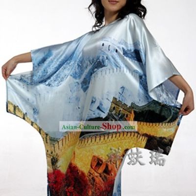 Rui Fu Xiang Beijing Great Wall Silk Robe for Women