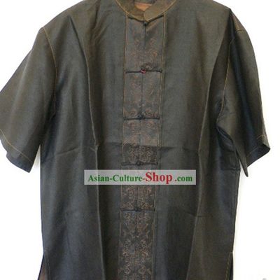 Rui Fu Xiang Watered Gauze Traditional Chinese Blouse for Men