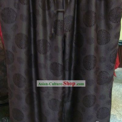 Chinese Peking Rui Fu Xiang Silk Pants for Men