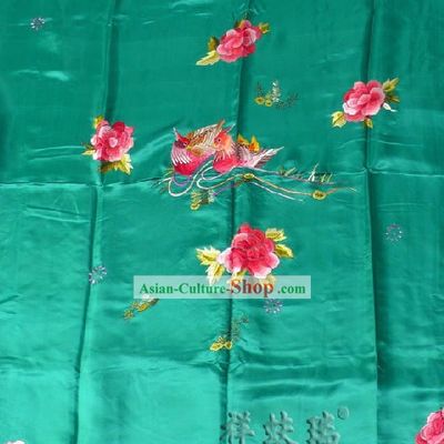 Beijing Rui Fu Xiang Silk Embroidered Mandarin Ducks Bedcover Set