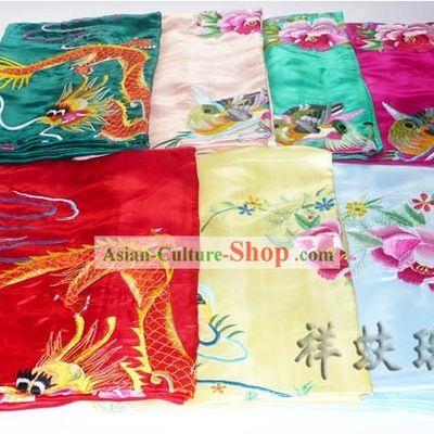 Beijing Rui Fu Xiang Silk Dragon Phoenix Wedding Silk Bedcover