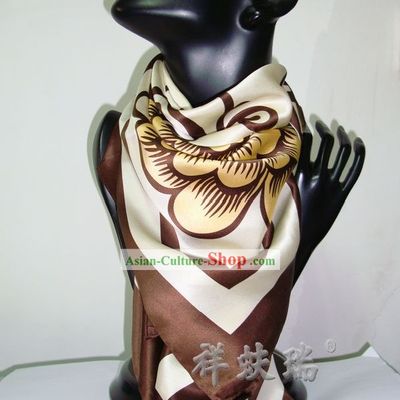 Chinese Beijing Rui Fu Xiang Silk Scarf