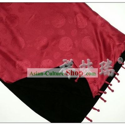 Chinese Beijing Rui Fu Xiang Silk Double Sided Scarf