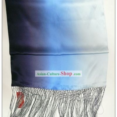 Chinese Rui Fu Xiang Color Transition Silk Scarf