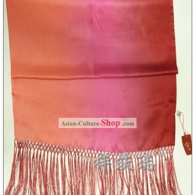 Chinese Rui Fu Xiang Color Transition Silk Scarf