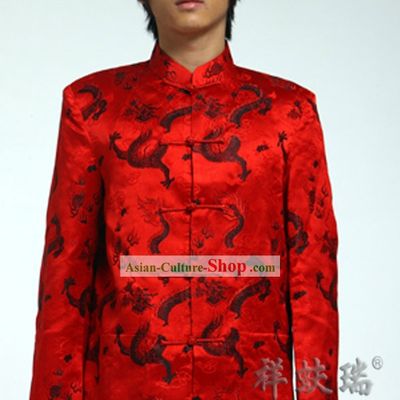 Traditional Chinese Rui Fu Xiang Dragon Wedding Dress for Men