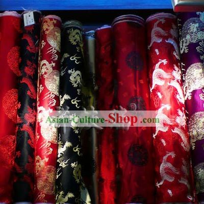 Traditional Chinese Beijing Rui Fu Xiang Silk Fabric
